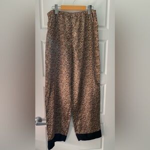 Stylish Leopard 🐆 Print Silky Satin Pajama Pants